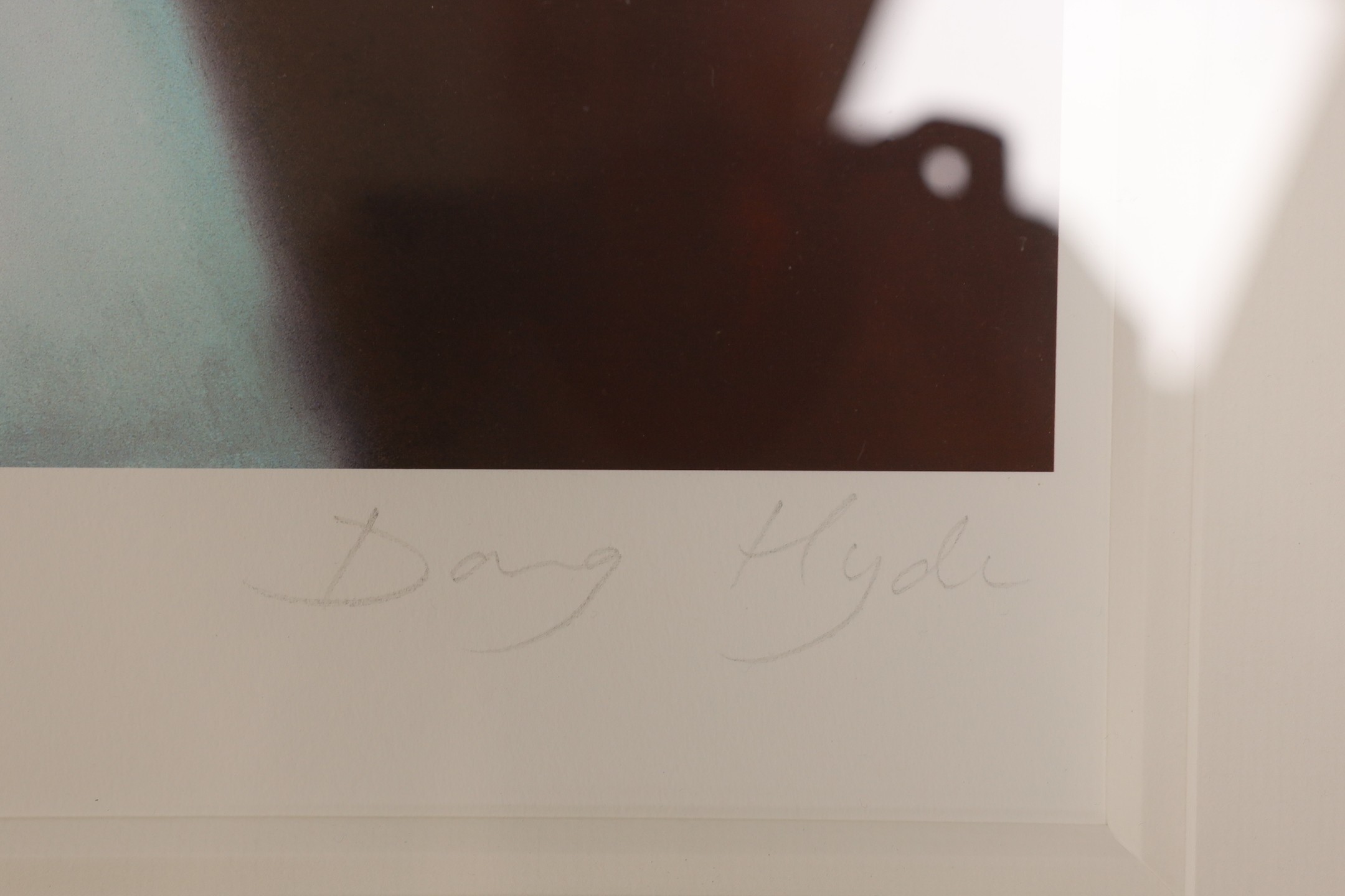 Doug Hyde (b.1972), lithograph, ‘Bisou’, signed in pencil, edition 104/250, 59 x 73cm